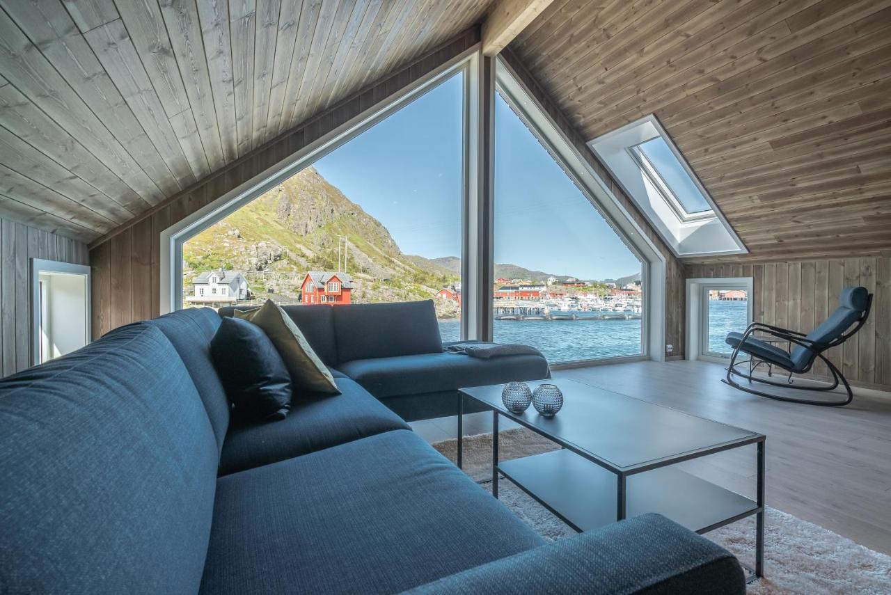 Seafront New Cabin In Lofoten Болстад Екстериор снимка