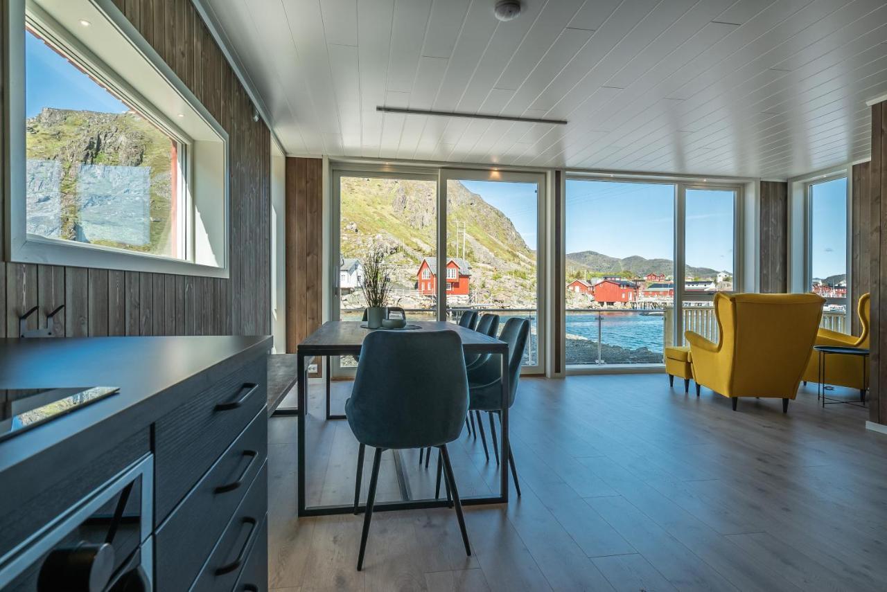 Seafront New Cabin In Lofoten Болстад Екстериор снимка