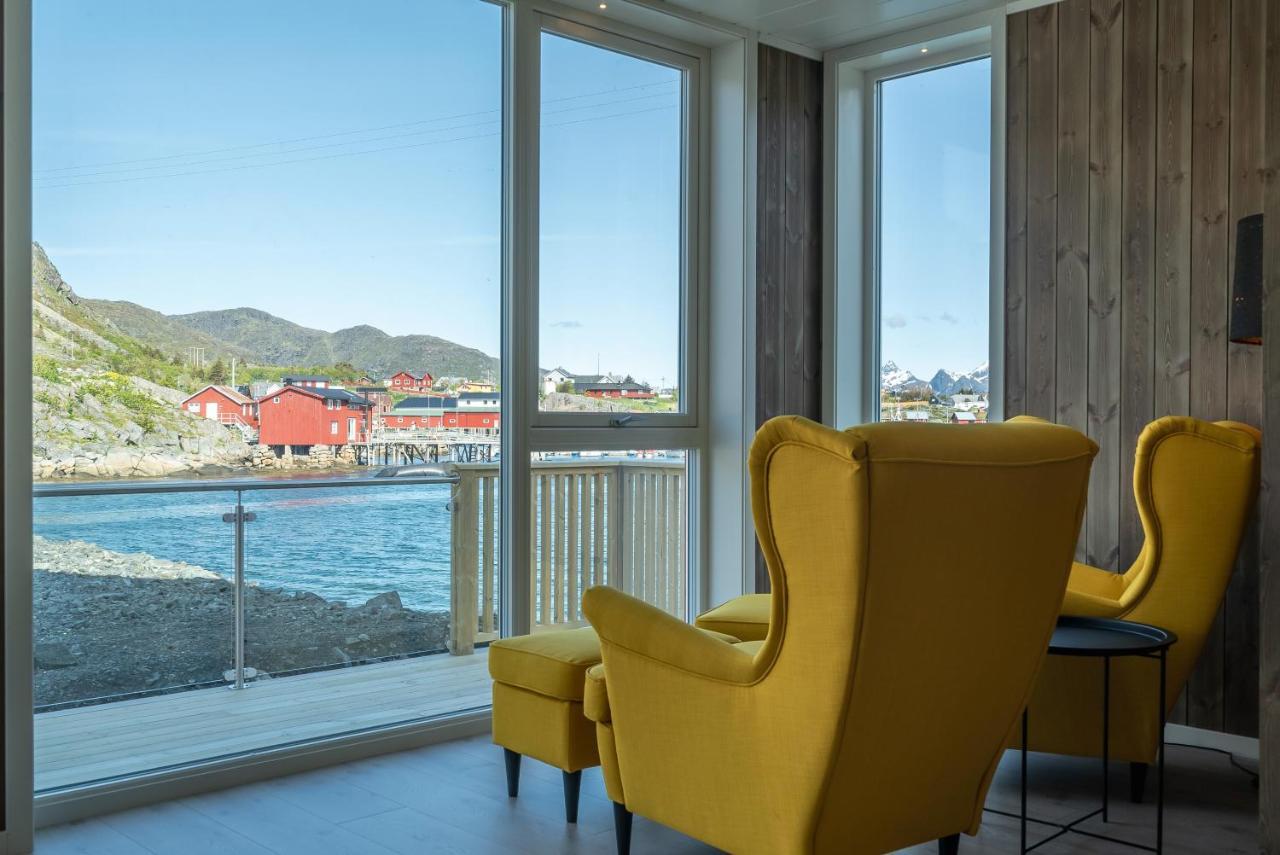 Seafront New Cabin In Lofoten Болстад Екстериор снимка