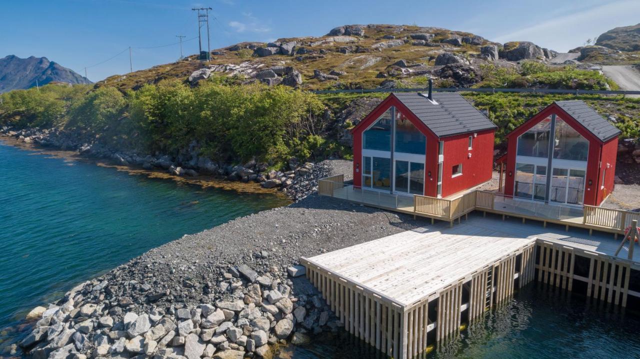 Seafront New Cabin In Lofoten Болстад Екстериор снимка