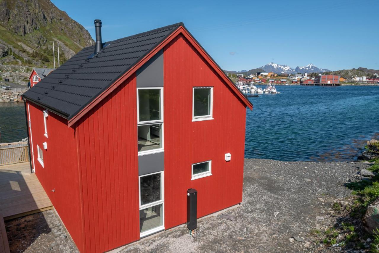 Seafront New Cabin In Lofoten Болстад Екстериор снимка